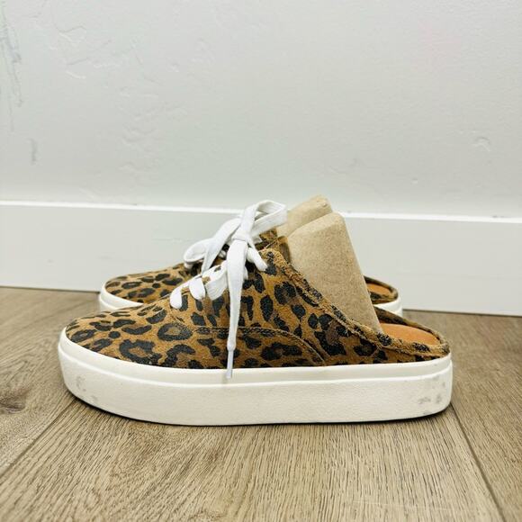 Lucky Brand Talani Cheetah Print platform Slip On Sneaker - Size 6 - Picture 1 of 10